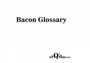 bacon-glossary