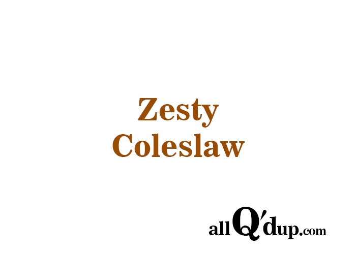 Zesty Coleslaw