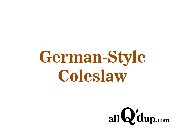 German-Style Coleslaw