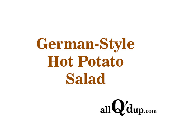 German-Style Hot Potato Salad